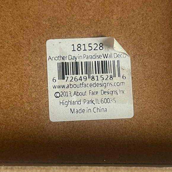 3/$20💥 Home Decor Accent “Another Day In Paradise” Block Sign Island Life - Picture 9 of 9